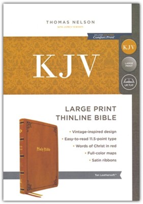 KJV Large-Print Thinline Bible, Vintage Series, Comfort Print
