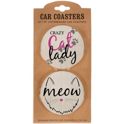 Cat Car Coaster Set  - 
