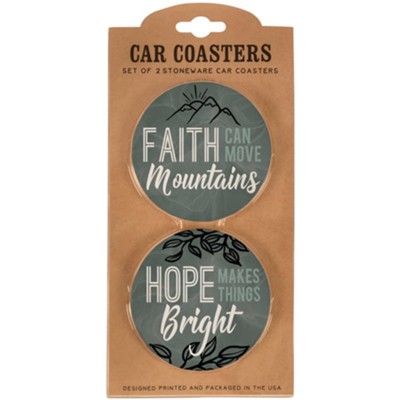 Faith Car Coaster Set  - 