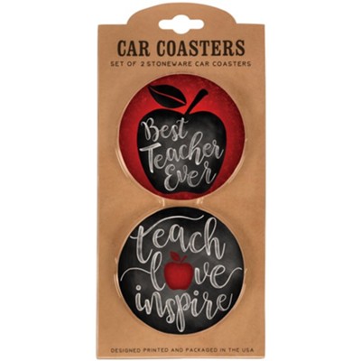 Teacher Car Coaster Set  - 