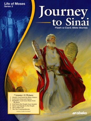 Journey to Sinai Homeschool Flash-a-Card Bible Story   - 