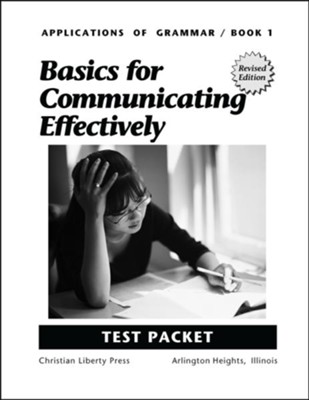 Applications of Grammar Book 1 Test Packet, Grade 7    -     By: Homeschool
