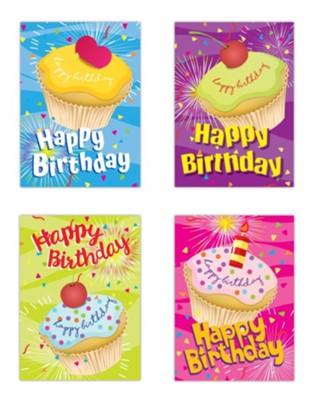 Kids Birthday Cards, Whimsy Cupcake, Box of 12 - Christianbook.com