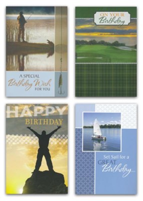 Birthday Cards For Him (KJV)  , Box of 12  - 