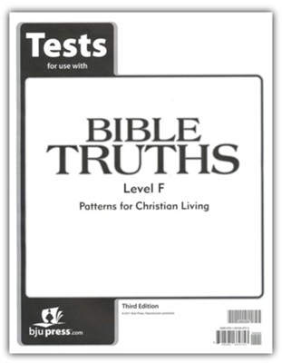 BJU Press Bible Truths Level F (Grade 12) Tests, 3rd Edition  - 