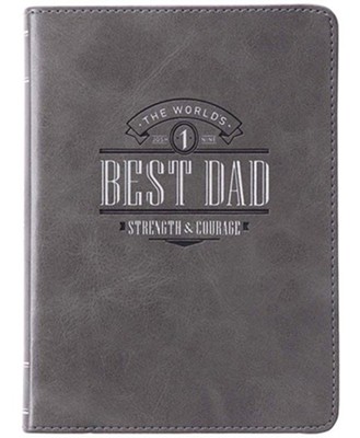 Best Dad Handy Sized Faux Leather Journal  - 
