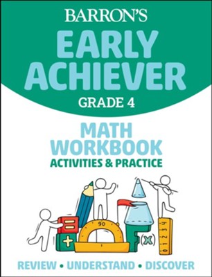 Barron's Early Achiever Grade 4 Math Workbook  - 