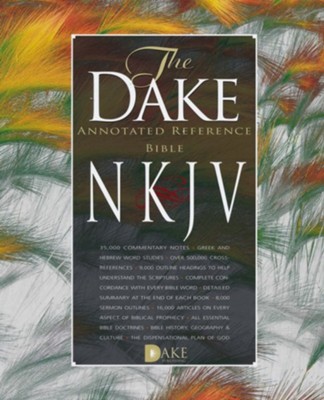 NKJV Dake Bible, Bonded Leather Burgundy   - 