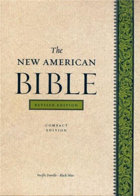 The New American Bible, Compact, Bonded Leather,     Black/Blue Pacific, Revised Edition  - 