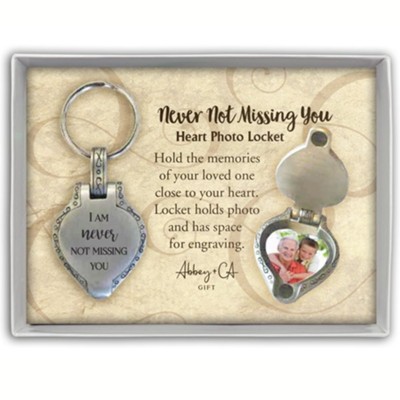 Always & Forever Heart Locket Keyring Gift Valentine 
