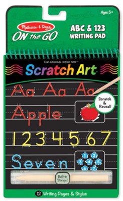 ABC & 123 Scratch Art Writing Pad  - 