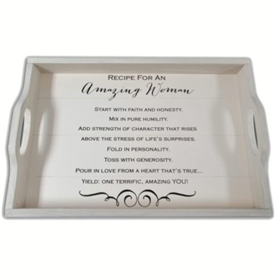 Amazing Women Serving Tray With Routed Handles  - 