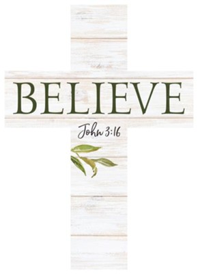 Believe Wood Cross  - 