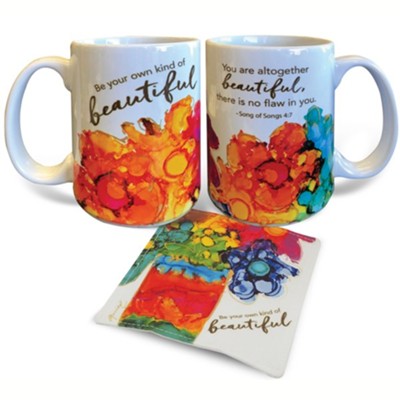 Be Beautiful Mug And Fabric Coaster Boxed Set  - 