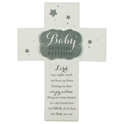 Baby Bedtime Blessing Cross  - 