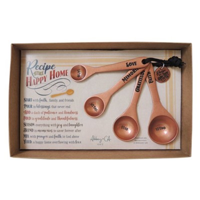 Bless This Kitchen Measuring Spoons - Set of 4