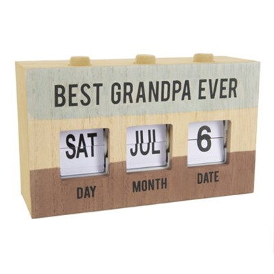 Download Best Grandpa Ever Perpetual Desk Calendar Man Made Christianbook Com