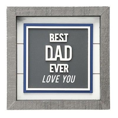 Best Dad Plaque  -     By: Man Made
