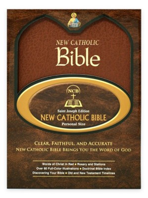 St. Joseph New Catholic Bible (NCB), Personal Size, Brown Imitation ...