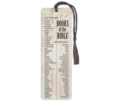 Books of the Bible, Protestant, Bookmark with Tassel  - 