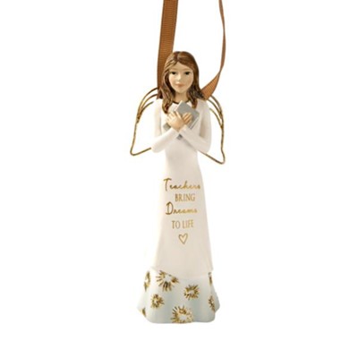 Teachers Bring Dreams To Life Angel Ornament  -     By: Comfort Collection
