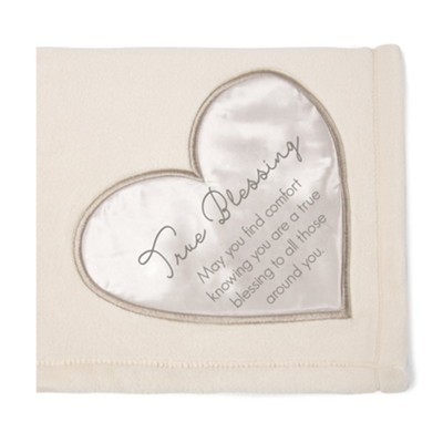 True Blessing Plush Blanket  -     By: Comfort Collection
