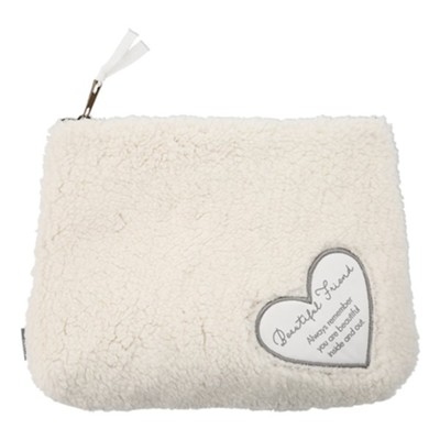 Friend Sherpa Cosmetic Bag  -     By: Comfort Collection
