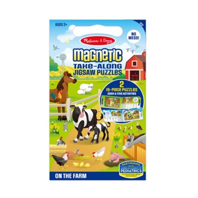 On the Farm Take Along Magnetic Jigsaw Puzzles  - 