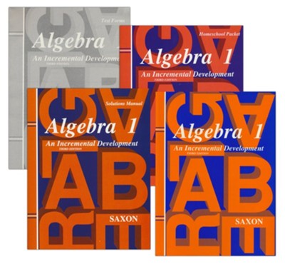 Saxon Algebra 1 Homeschool Kit with Solutions Manual, 3rd Edition   - 