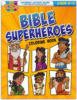 Bible Superheroes (NIV) Coloring Activity Books (ages 5-7)  - 