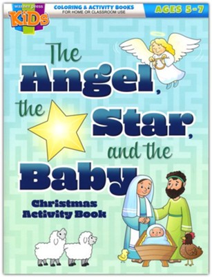 The Angel, the Star, and the Baby (NIV) Coloring Activity Books (ages 5-7)  - 