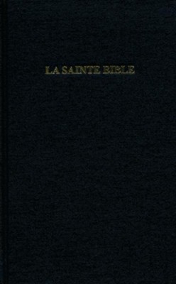 French Bible LARGE PRINT, Segond 1910 Bonded Leather Thumb Index, Red  Letter