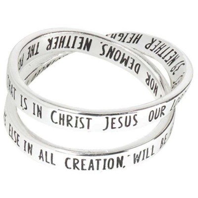 Romans 8:38-39 Mobius Ring, Size 9 - Christianbook.com