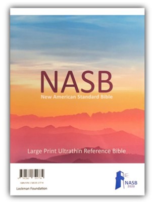 NASB 2020 Large-Print Ultrathin Reference Bible--soft leather-look, maroon  - 