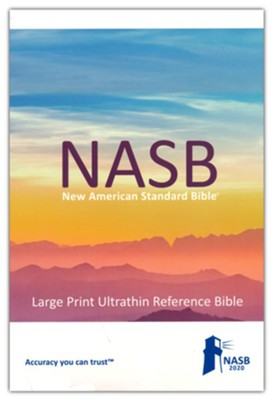 NASB 2020 Large-Print Ultrathin Reference Bible--soft leather-look, brown  - 