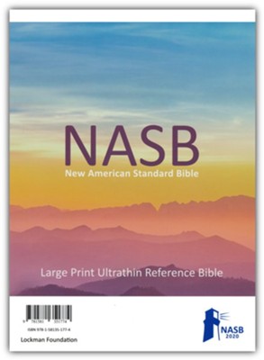 NASB 2020 Large-Print Ultrathin Reference Bible--genuine Leather, Black ...