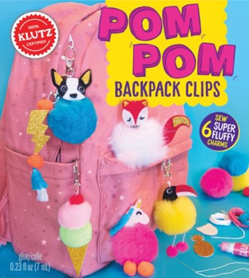 Pom-Pom Backpack Clips: -