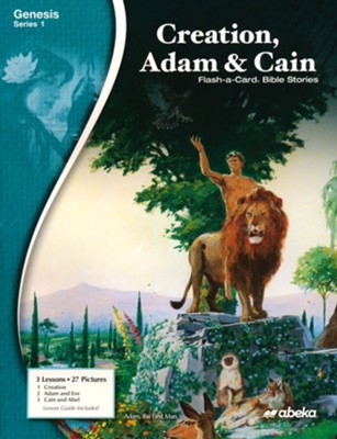 Abeka Creation, Adam & Cain--Grades K, 1, 4 Flash-A-Card  (Revised)  - 