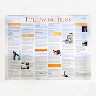 Following Jesus Laminated Wall Chart   - 