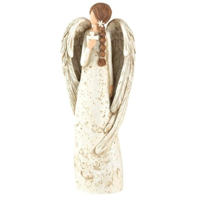 Angel Holding Cross Figurine  - 