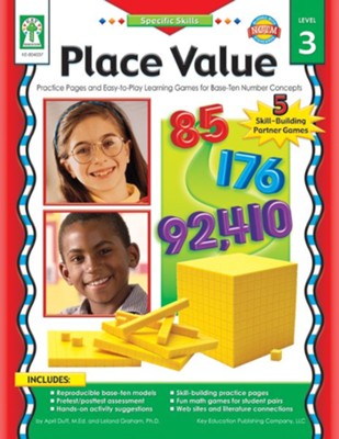 Place Value, Grades K - 6: Practice Pages and Easy-to-Play Learning ...