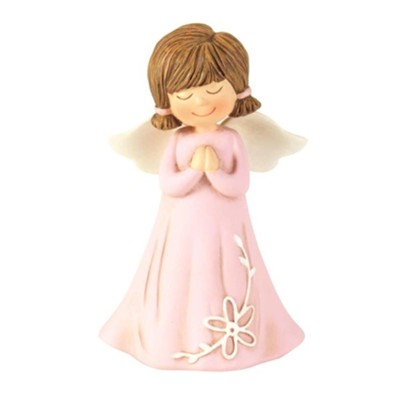Angel with Pray Hands Figurine, Pink  - 