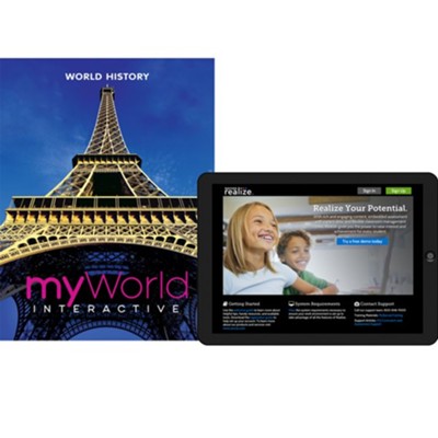 myWorld Interactive: Middle Grades World History  Homeschool Bundle (2019 Copyright; Grades 6-8)  - 