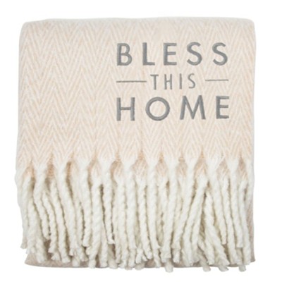 Bless this Home Herringbone Blanket  - 