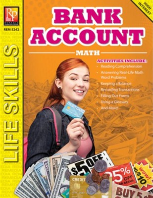 Bank Account Math (Grades 6 to 8)   - 