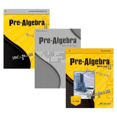 Abeka Pre-Algebra Parent Kit, 3rd Ed.   - 