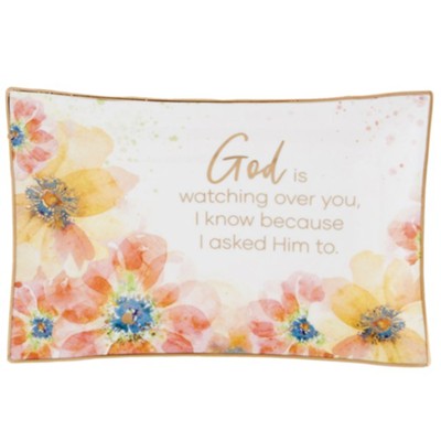 God Is Watching Over You Trinket Tray  - 
