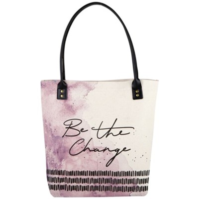 Be The Change Canvas Tote  -     By: Amylee Weeks
