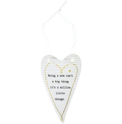 Being A Mom Isn't A Big Thing... Hanging Heart Ornament                    - 