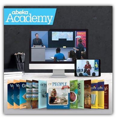 Abeka Academy Grade 7 Full Year Video & Books Enrollment (Accredited)  - 